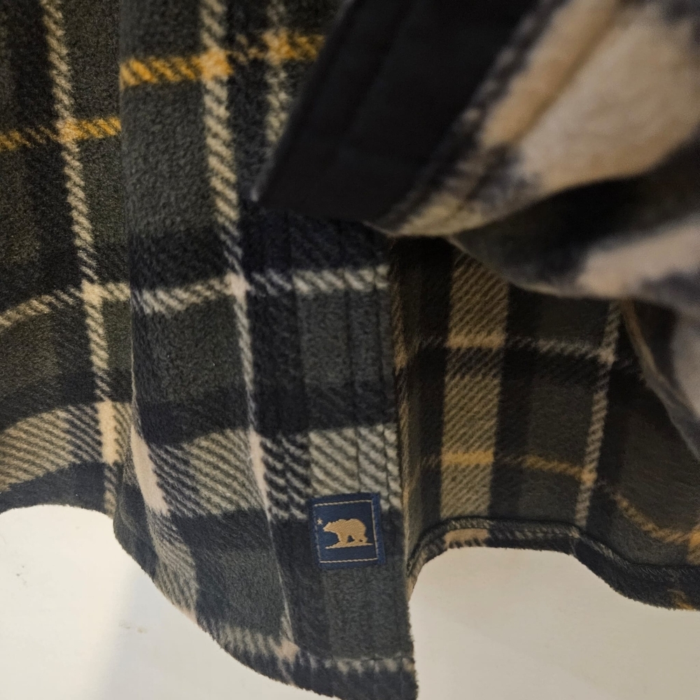 Casual Button Down Plaid‎ Shirt - Black and White - Picture 7 of 7